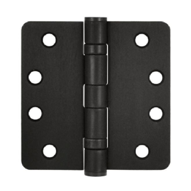 Deltana - 4" x 4" x 1/4" Radius Hinge; Heavy Duty; Ball Bearings - Oil Rubbed Bronze