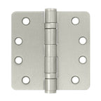 Deltana - 4" x 4" x 1/4" Radius Hinge; Heavy Duty; Ball Bearings - Satin Nickel