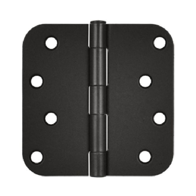 Deltana - 4" x 4" x 5/8" Radius Hinge (Steel) - Oil Rubbed Bronze