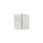 Deltana - 4" x 4" x 5/8" Radius Hinge (Steel) - Bright Nickel