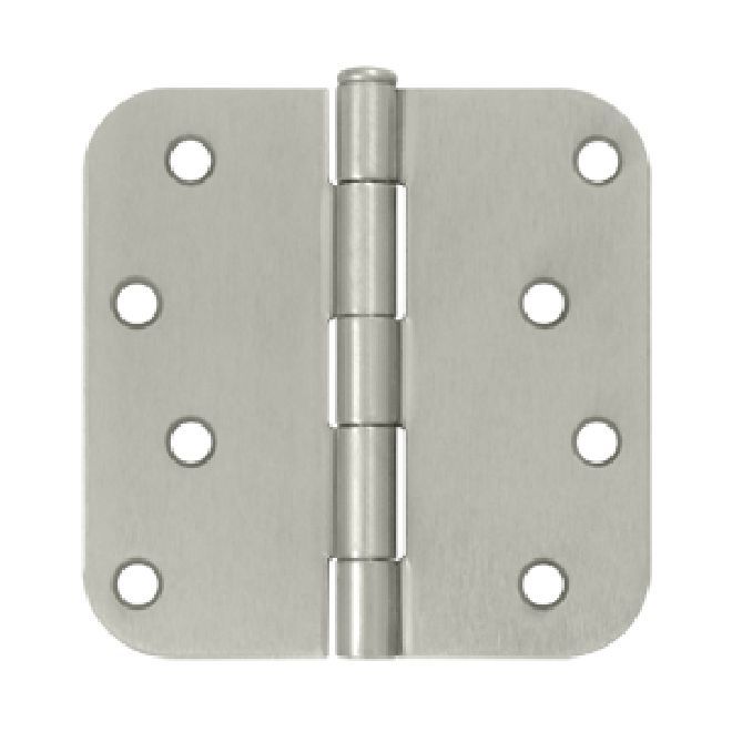 Deltana - 4" x 4" x 5/8" Radius Hinge (Steel) - Satin Nickel
