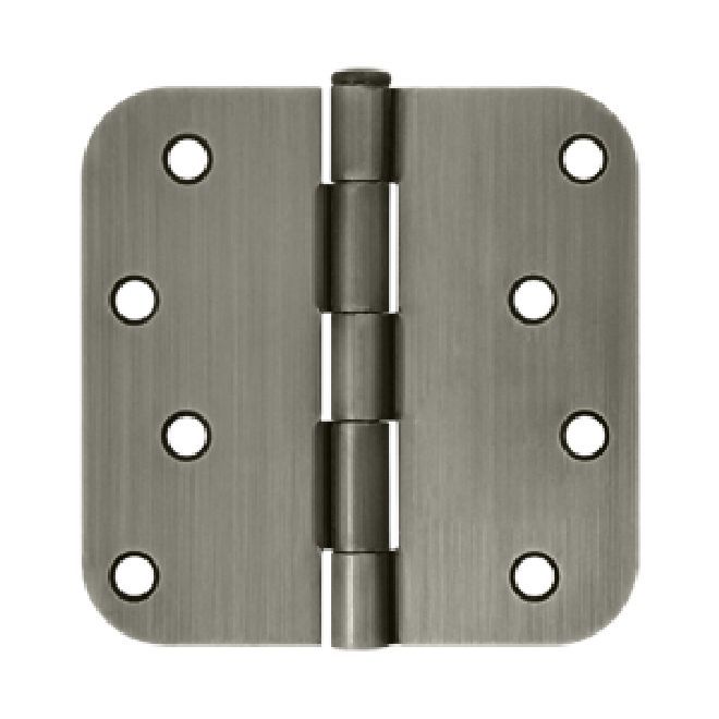 Deltana - 4" x 4" x 5/8" Radius Hinge (Steel) - Antique Nickel