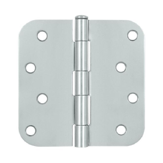 Deltana - 4" x 4" x 5/8" Radius Hinge (Steel) - Bright Chrome