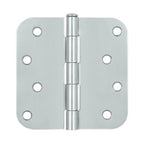 Deltana - 4" x 4" x 5/8" Radius Hinge (Steel) - Bright Chrome