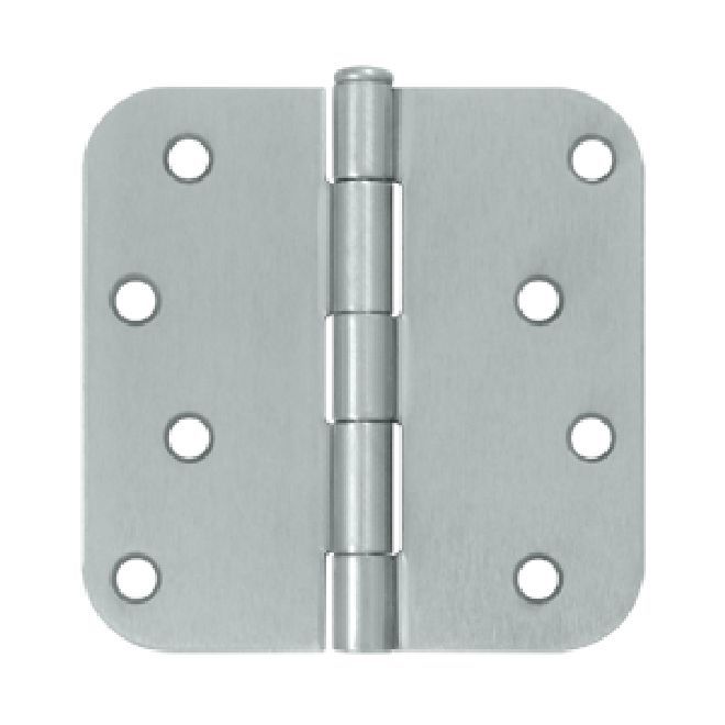 Deltana - 4" x 4" x 5/8" Radius Hinge (Steel) - Satin Chrome