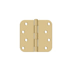 Deltana - 4" x 4" x 5/8" Radius Hinge (Steel) - Satin Brass