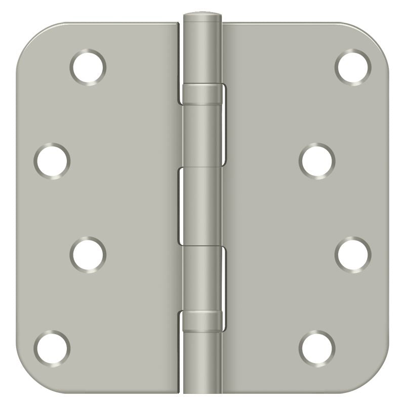 Deltana - 4" x 4" x 5/8" Radius Hinge; Ball Bearings - Satin Nickel