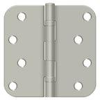 Deltana - 4" x 4" x 5/8" Radius Hinge; Ball Bearings - Satin Nickel