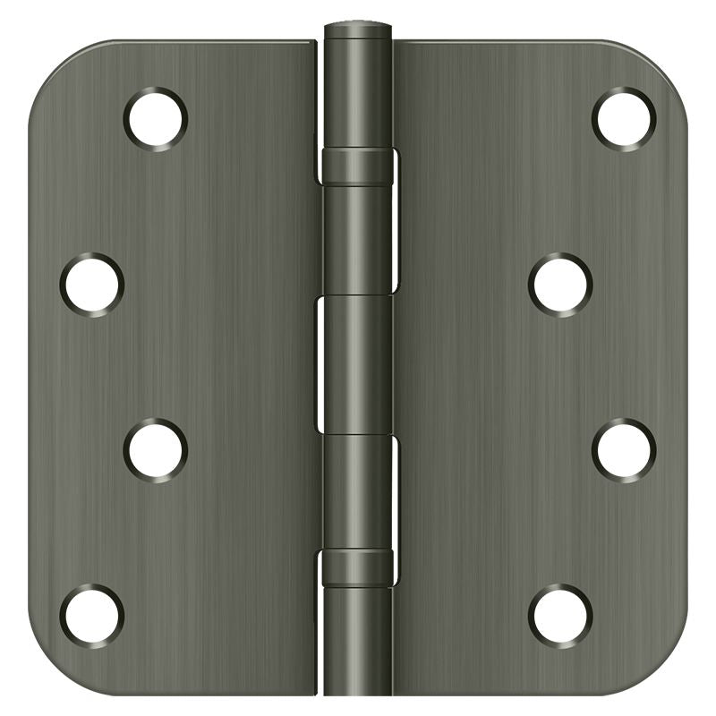 Deltana - 4" x 4" x 5/8" Radius Hinge; Ball Bearings - Antique Nickel