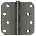 Deltana - 4" x 4" x 5/8" Radius Hinge; Ball Bearings - Antique Nickel