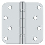 Deltana - 4" x 4" x 5/8" Radius Hinge; Ball Bearings - Bright Chrome