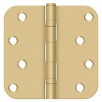 Deltana - 4" x 4" x 5/8" Radius Hinge; Ball Bearings - Satin Brass