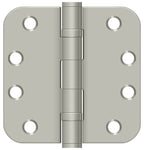 Deltana - 4" x 4" x 5/8" Radius Hinge; Heavy Duty; Ball Bearings - Satin Nickel