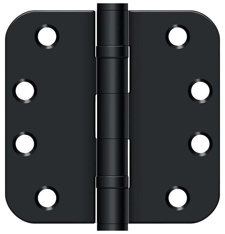 Deltana - 4" x 4" x 5/8" Radius Hinge; Heavy Duty; Ball Bearings - Flat Black