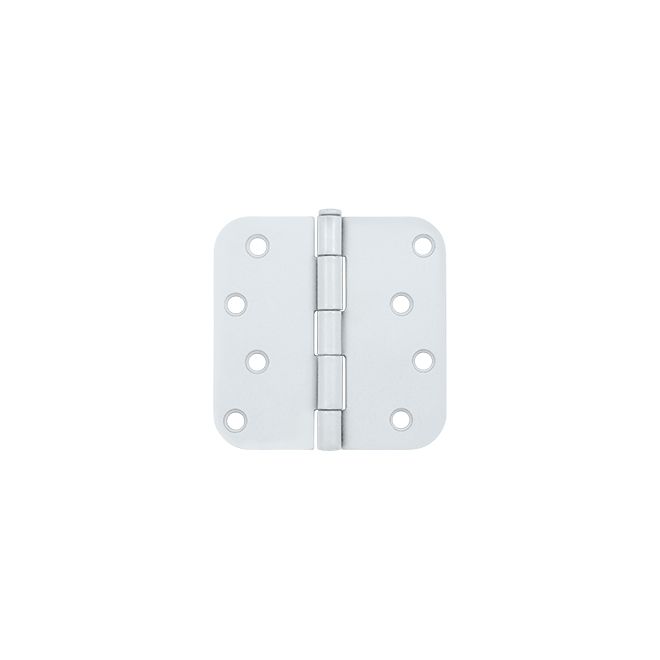 Deltana - 4" x 4" x 5/8" Radius Hinge (Steel) - White