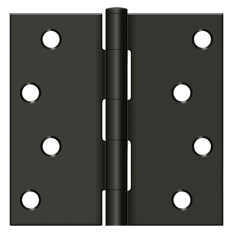 Deltana - 4" x 4" Square Hinge (Steel) - Oil Rubbed Bronze