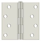 Deltana - 4" x 4" Square Hinge (Steel) - Bright Nickel