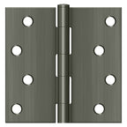 Deltana - 4" x 4" Square Hinge (Steel) - Antique Nickel