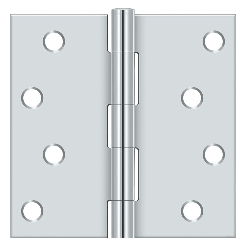 Deltana - 4" x 4" Square Hinge (Steel) - Bright Chrome