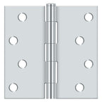 Deltana - 4" x 4" Square Hinge (Steel) - Bright Chrome