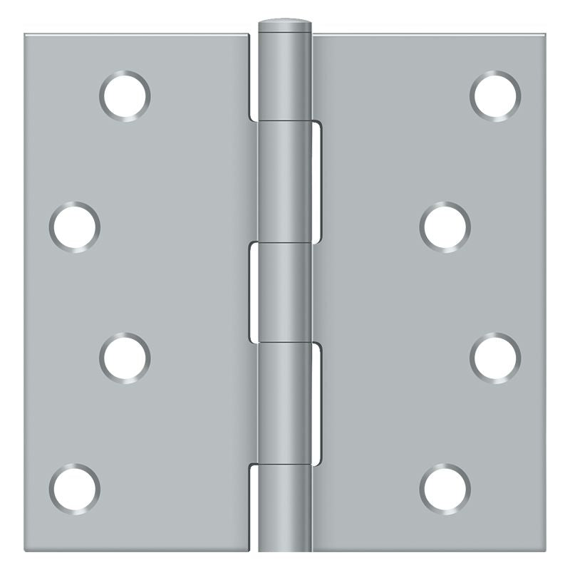 Deltana - 4" x 4" Square Hinge (Steel) - Satin Chrome