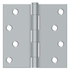 Deltana - 4" x 4" Square Hinge (Steel) - Satin Chrome