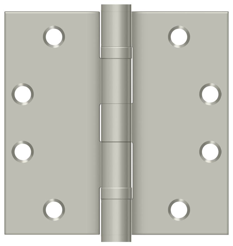 Deltana - 4-1/2" x 4-1/2" Square Hinge; Heavy Duty; Ball Bearings - Satin Nickel