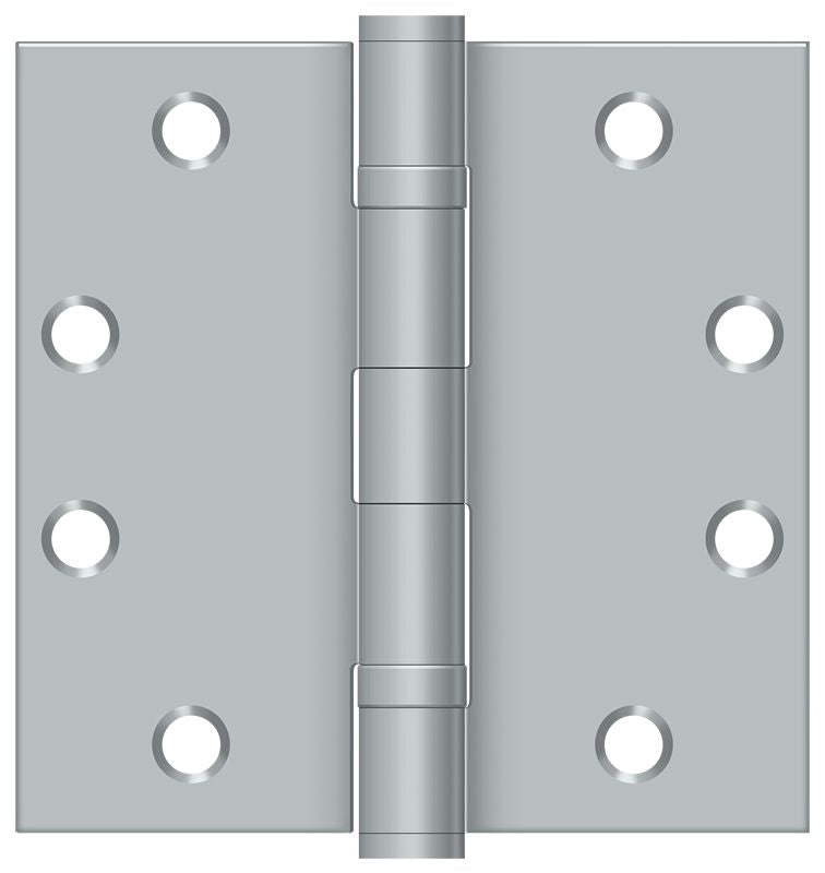 Deltana - 4-1/2" x 4-1/2" Square Hinge; Heavy Duty; Ball Bearings - Satin Chrome
