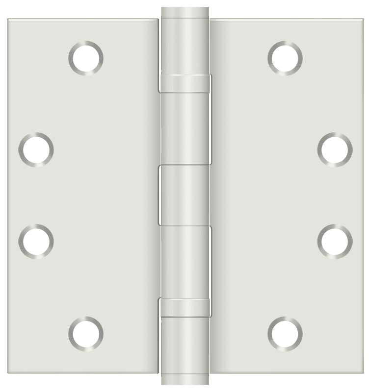 Deltana - 4-1/2" x 4-1/2" Square Hinge; Heavy Duty; Ball Bearings - White