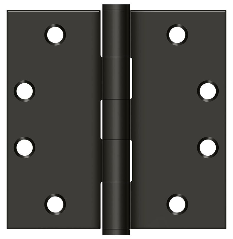 Deltana - 4-1/2" x 4-1/2" Square Hinge; Heavy Duty - Oil Rubbed Bronze