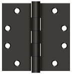 Deltana - 4-1/2" x 4-1/2" Square Hinge; Heavy Duty - Oil Rubbed Bronze