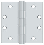 Deltana - 4-1/2" x 4-1/2" Square Hinge; Heavy Duty - Bright Chrome