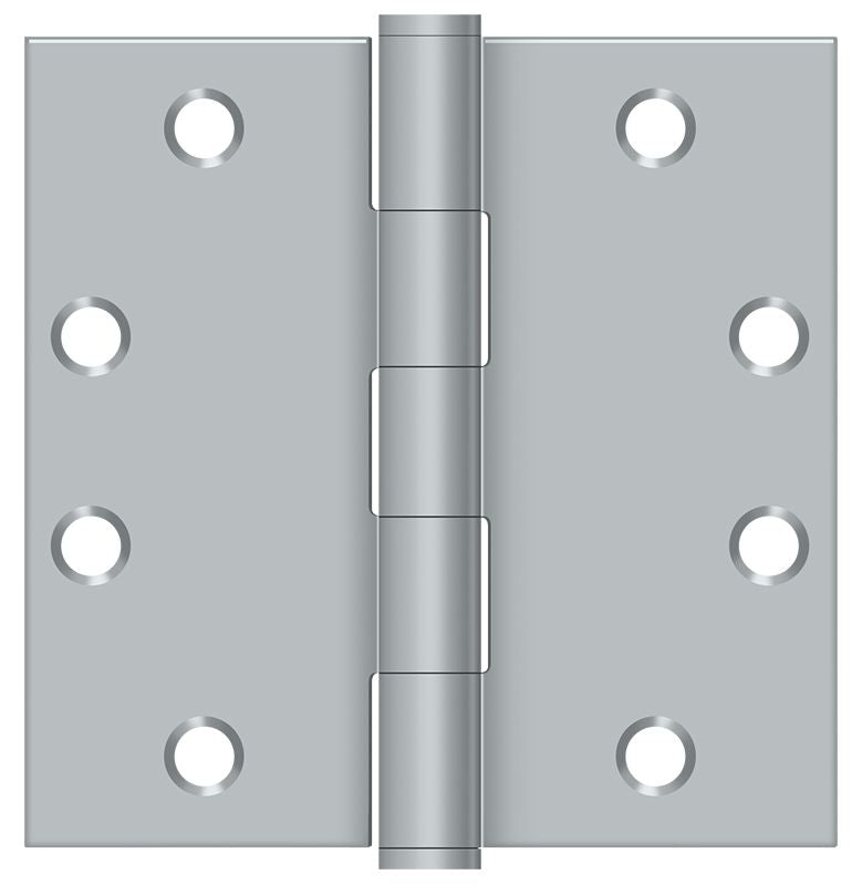 Deltana - 4-1/2" x 4-1/2" Square Hinge; Heavy Duty - Satin Chrome