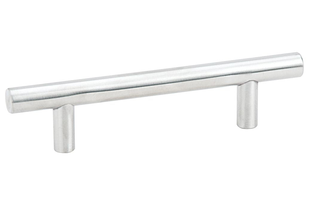 Emtek S62007SS Bar Cabinet Pull with 8" Center To Center Brushed Stainless Steel Finish Main image