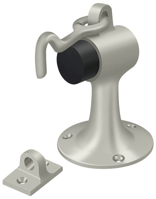 Deltana - Floor Mount Bumper with Holder - Satin Nickel