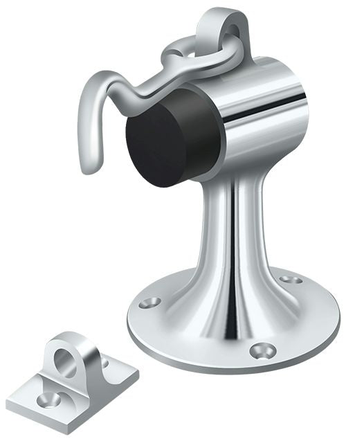 Deltana - Floor Mount Bumper with Holder - Bright Chrome