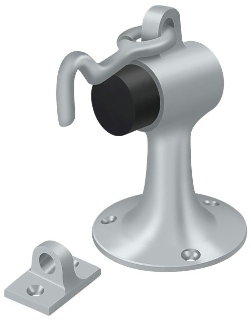 Deltana - Floor Mount Bumper with Holder - Satin Chrome