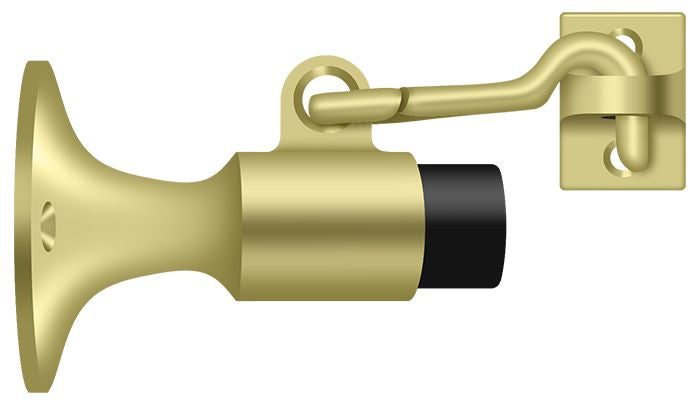 Deltana - Wall Mount Bumper with Holder - Bright Brass
