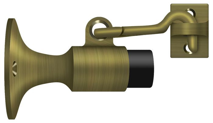 Deltana - Wall Mount Bumper with Holder - Antique Brass