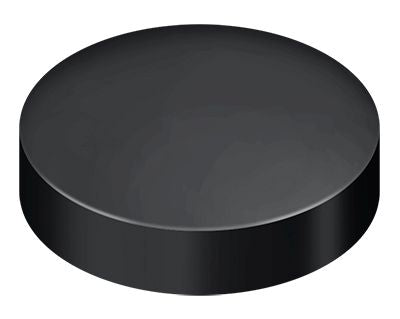 Deltana - Screw Cover; Round; Flat; 1" Diameter - Black