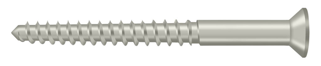 Deltana - Wood Screw; SB; #12 x 2-1/2" - Satin Nickel