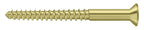 Deltana - Wood Screw; SB; #12 x 2-1/2" - Bright Brass