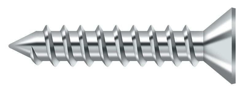 Deltana - Wood Screw; ST; #12 x 1-1/4" - Bright Chrome