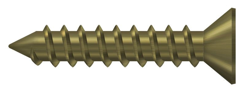 Deltana - Wood Screw; ST; #12 x 1-1/4" - Antique Brass