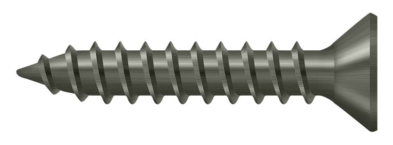 Deltana - Bag of 600 Wood Screws; Steel; #9 x 1" - Antique Nickel