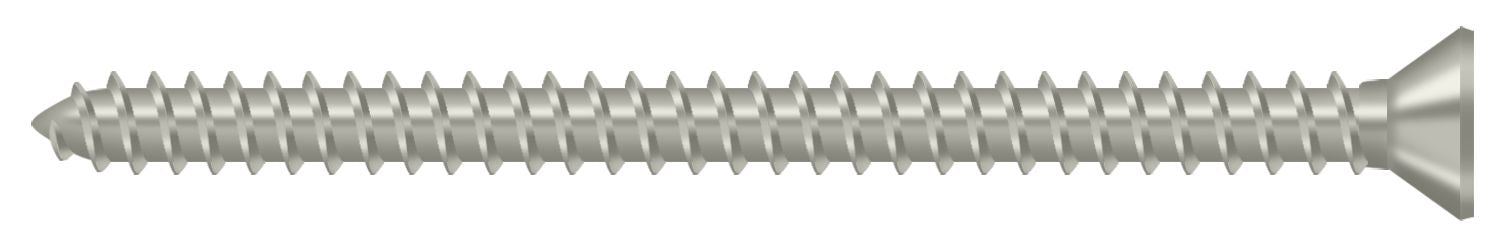 Deltana SCWS925U15 Wood Screw; Steel; #9 x 2-1/2"; Satin Nickel Finish Main image