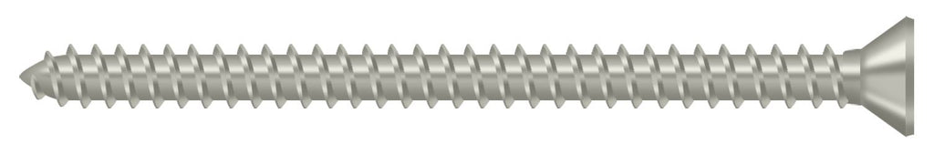 Deltana - Bag of 1000 Wood Screws; Steel; #9 x 2-1/2" - Satin Nickel