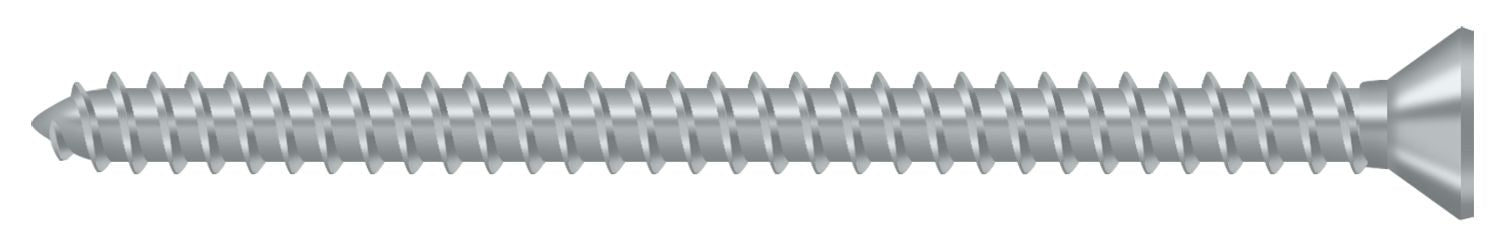 Deltana SCWS925U26D Wood Screw; Steel; #9 x 2-1/2"; Satin Chrome Finish Main image