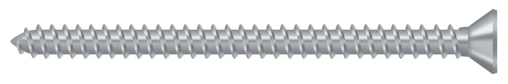Deltana - Wood Screw; Steel; #9 x 2-1/2" - Satin Chrome