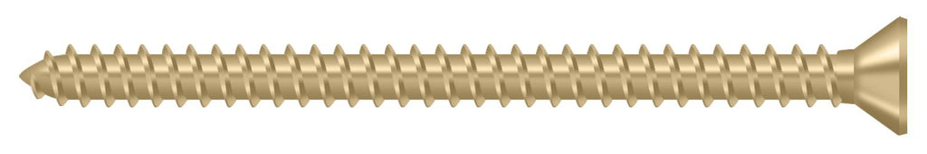 Deltana - Bag of 1000 Wood Screws; Steel; #9 x 2-1/2" - Satin Brass